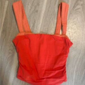 Free People Women's Red Sleeveless Top